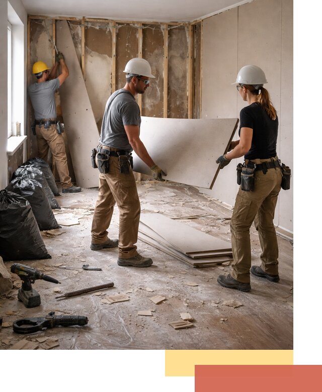 Демонтаж стеновых панелей в прохладном быстро и аккуратно