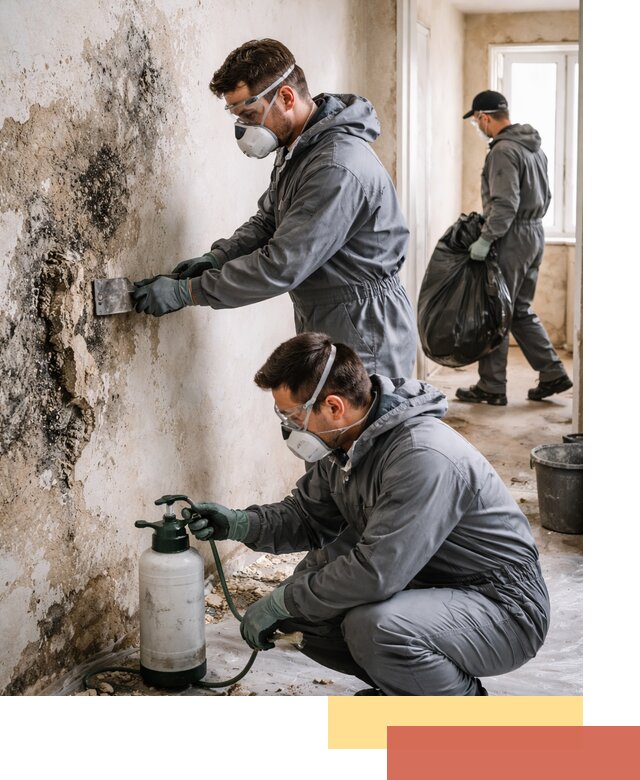 Удаление плесени со стен профессионально в прохладном