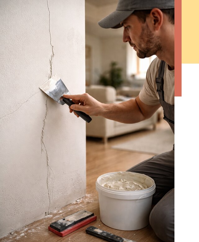 Заделка трещин и сколов в прохладном от 2654 руб. — быстро и недорого | ОТДЕЛОЧНИК-Прх