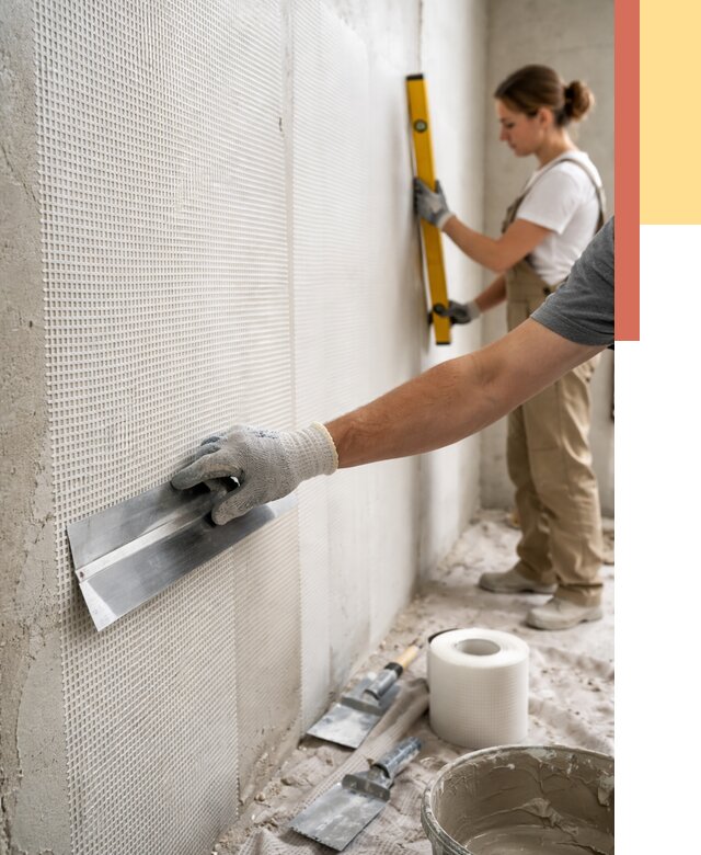 Армирование стен стеклосеткой в прохладном от 3467 руб. под ключ | ОТДЕЛОЧНИК-Прх