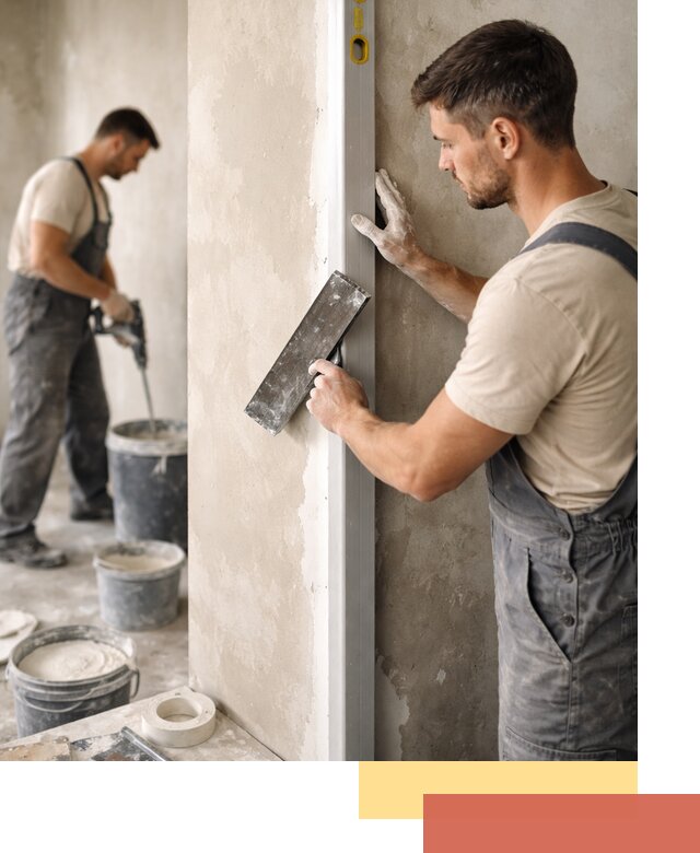 Выведение углов стен в прохладном: монтаж и оштукатуривание