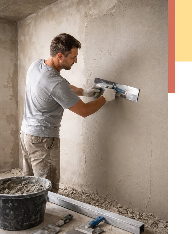 Штукатурка стен без маяков в прохладном от 7800 руб/м2 — услуги и цена | ОТДЕЛОЧНИК-Прх