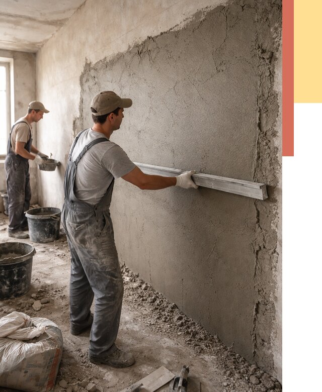 Цементная штукатурка стен в прохладном от 4875 руб/м2 — быстро и недорого | ОТДЕЛОЧНИК-Прх