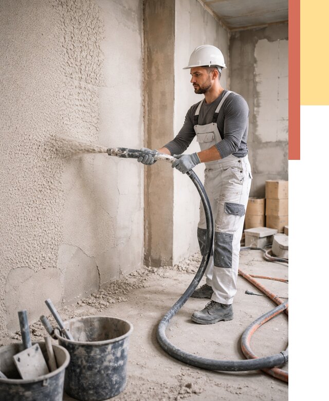 Машинная штукатурка стен в прохладном под ключ от 7041 руб./м2 | ОТДЕЛОЧНИК-Прх