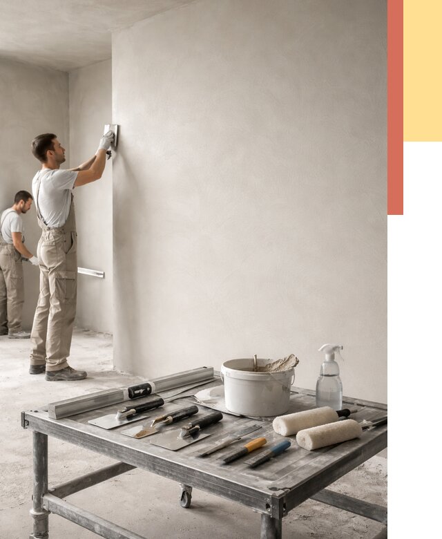 Штукатурка стен под покраску в прохладном от 4875 руб./м² — качественно и недорого | ОТДЕЛОЧНИК-Прх