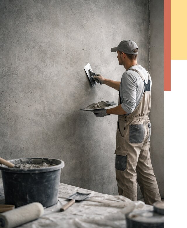 Декоративная штукатурка под бетон в прохладном от 2708 руб./м² — нанесение под ключ | ОТДЕЛОЧНИК-Прх