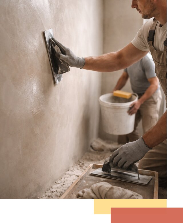 Нанесение марокканской штукатурки таделакт в прохладном