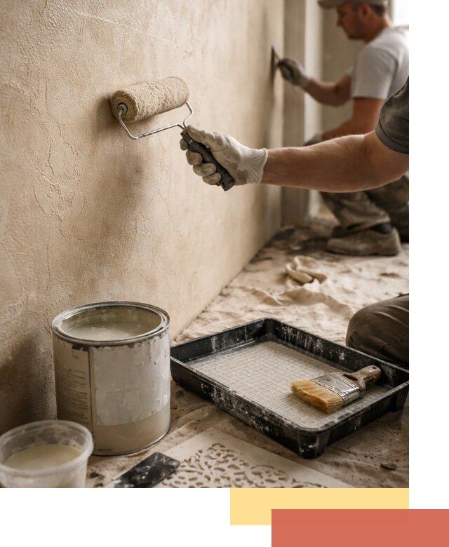 Лессирующая краска для декоративной отделки в прохладном