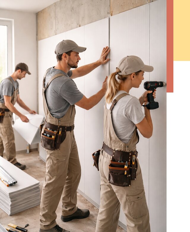 Монтаж ПВХ панелей на стены в прохладном от 487 руб/м2 — быстро и недорого | ОТДЕЛОЧНИК-Прх