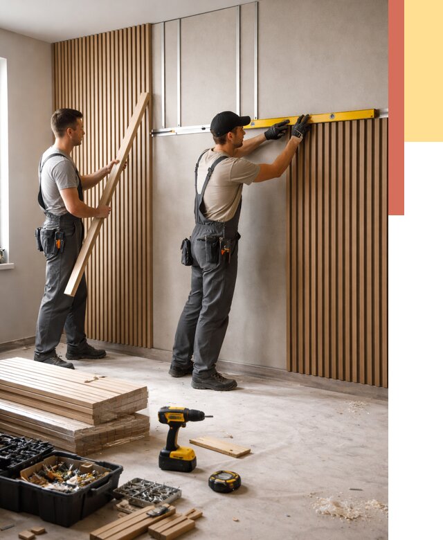 Монтаж реечных панелей на стены в прохладном от 1300 руб. — быстро и недорого | ОТДЕЛОЧНИК-Прх