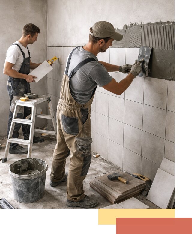 Укладка плитки на стены в прохладном профессионально и надежно