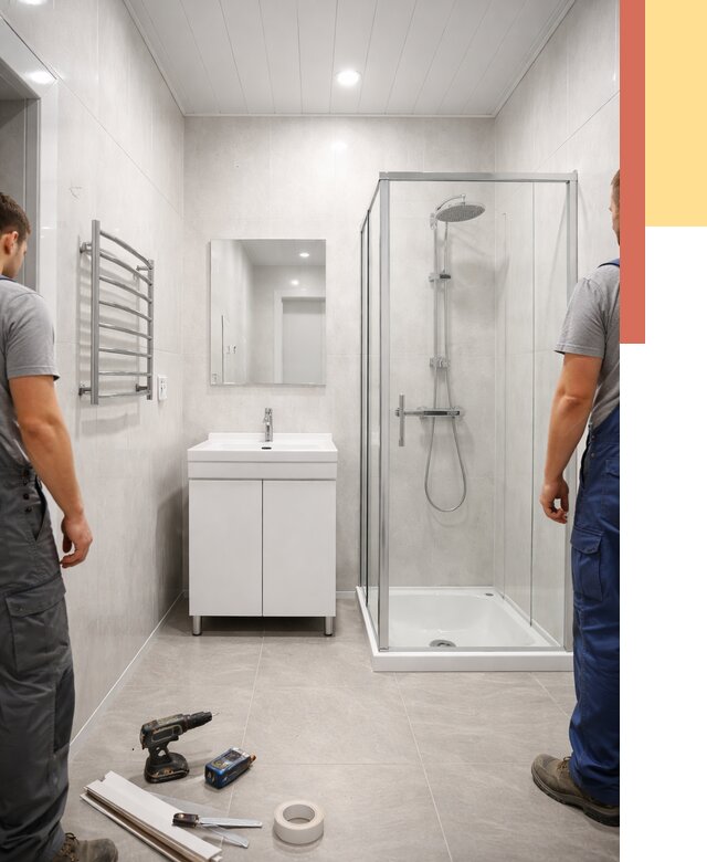 Отделка ванной комнаты панелями ПВХ в прохладном от 4875 руб. за м2 | ОТДЕЛОЧНИК-Прх