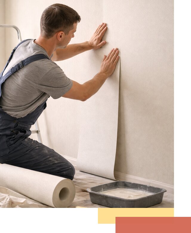 Поклейка флизелиновых обоев в прохладном качественно и быстро