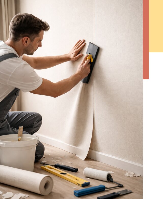 Поклейка виниловых обоев в прохладном от 4875 руб. | Быстро и недорого — ОТДЕЛОЧНИК-Прх