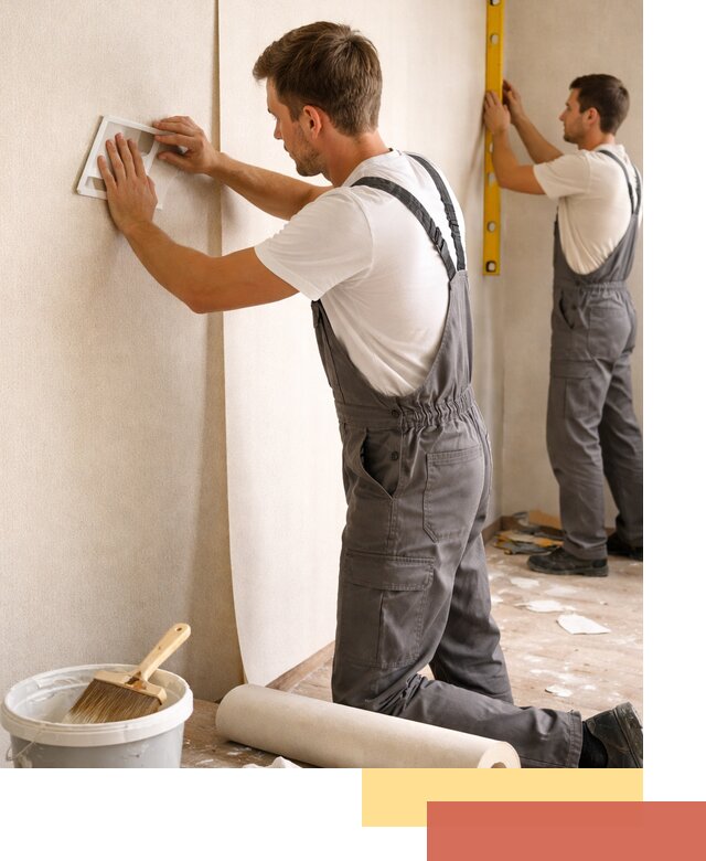 Поклейка бумажных обоев в прохладном качественно и недорого