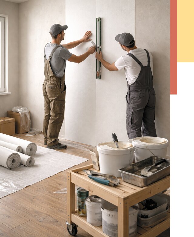 Поклейка стеклообоев в прохладном от 7041 руб. за м2 — быстро и недорого | ОТДЕЛОЧНИК-Прх