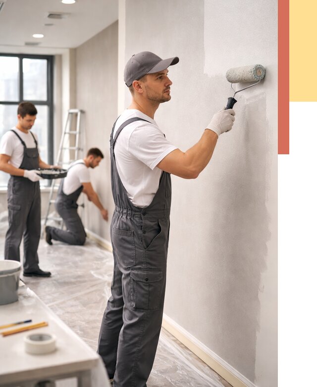 Покраска стен в офисе в прохладном от 9208 руб. — быстро и недорого | ОТДЕЛОЧНИК-Прх