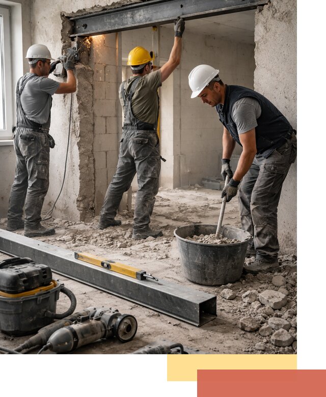 Создание проемов в стенах и несущих конструкциях в прохладном