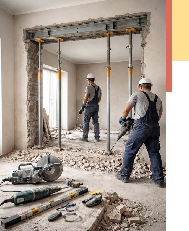 Прорезка проема в стене в прохладном от 4875 руб. — быстро и недорого | ОТДЕЛОЧНИК-Прх