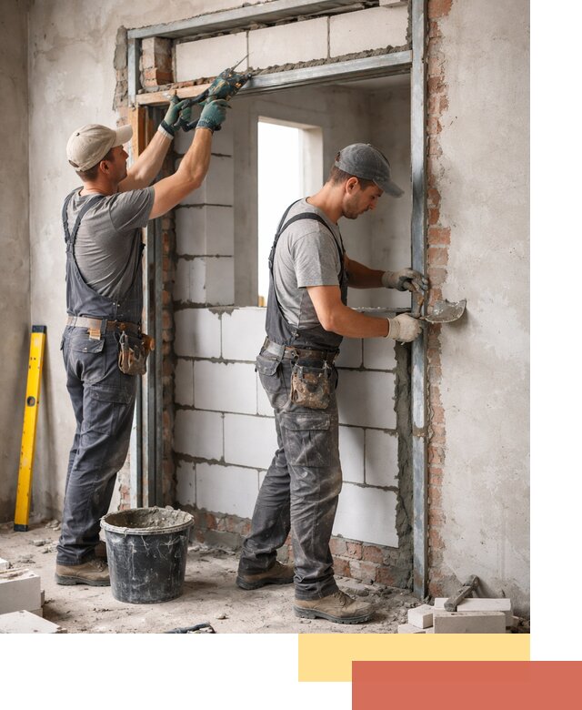 Закладка дверного проема под ключ в прохладном: демонтаж, монтаж, отделка