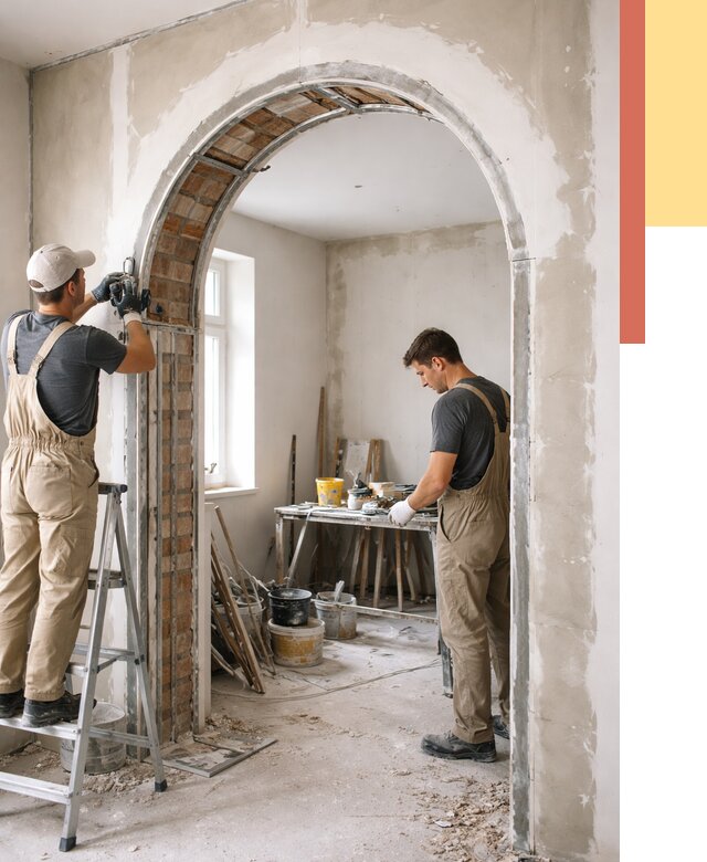 Устройство арочного проема в прохладном от 10291 руб. под ключ — быстро и недорого | ОТДЕЛОЧНИК-Прх