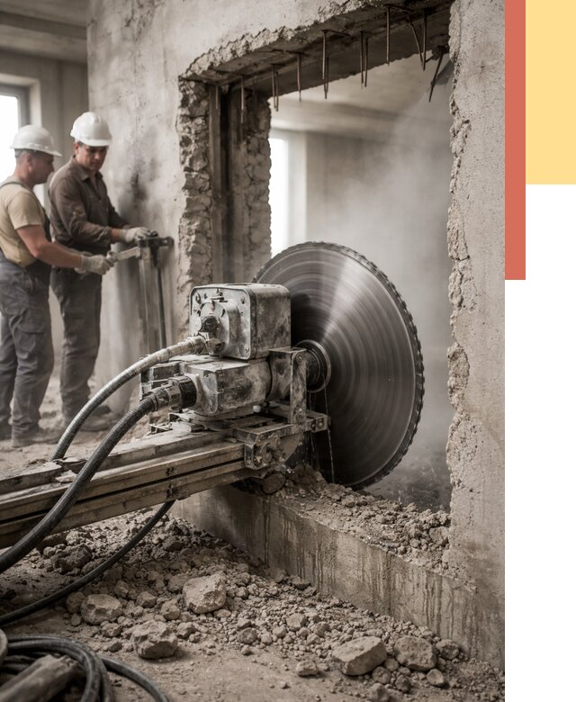 Алмазная резка проемов в прохладном от 4875 руб. быстро и недорого | ОТДЕЛОЧНИК-Прх