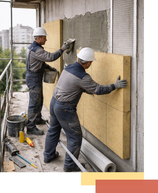 Утепление стен зданий и домов в прохладном качественно и надежно