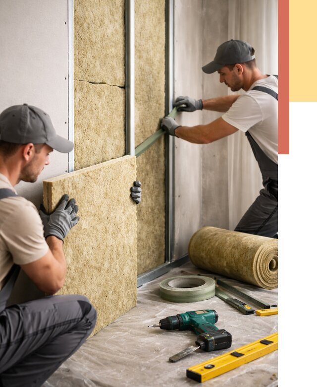 Шумоизоляция стен в прохладном под ключ от 2004 руб. | ОТДЕЛОЧНИК-Прх