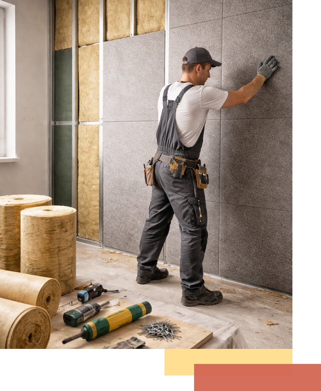 Профессиональная шумоизоляция стен в прохладном для квартиры и офиса