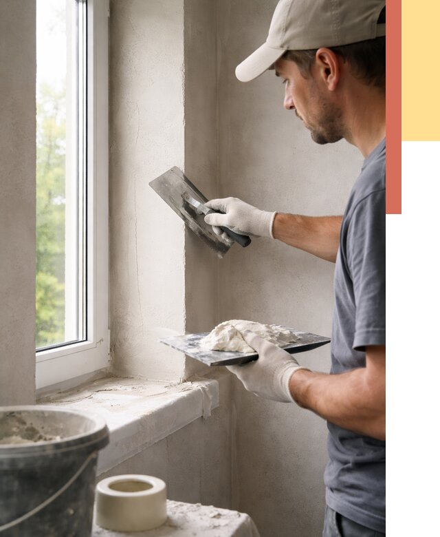 Штукатурка откосов в прохладном от 4875 руб/м² — услуги и выравнивание под ключ | ОТДЕЛОЧНИК-Прх