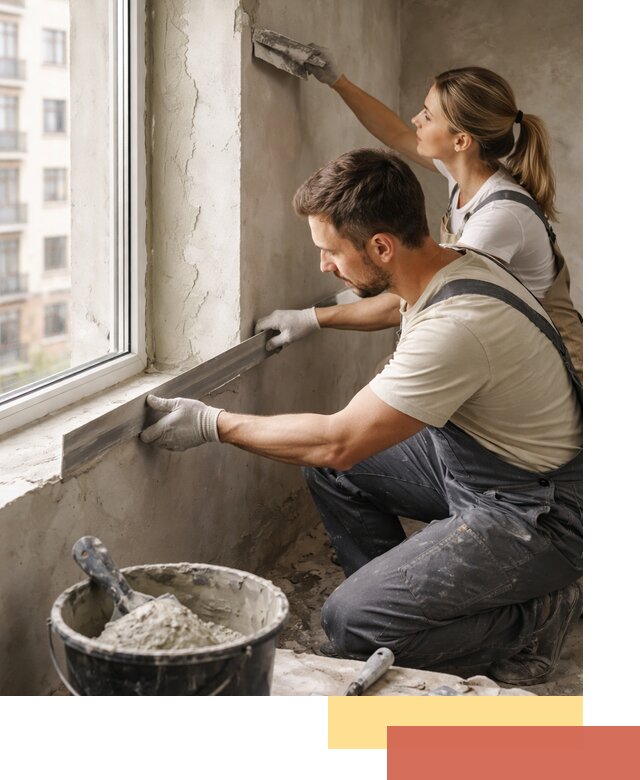 Штукатурка откосов дверей и окон профессионально в прохладном