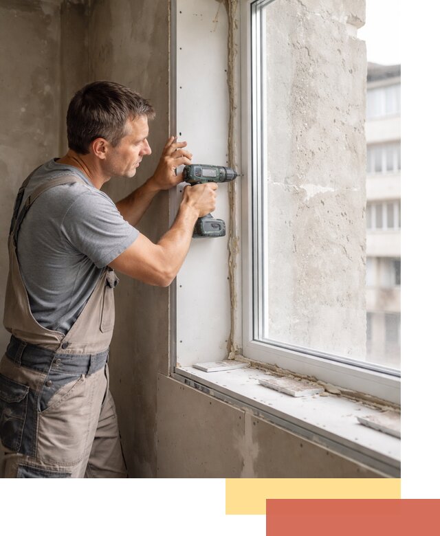 Монтаж гипсокартонных откосов в прохладном под ключ