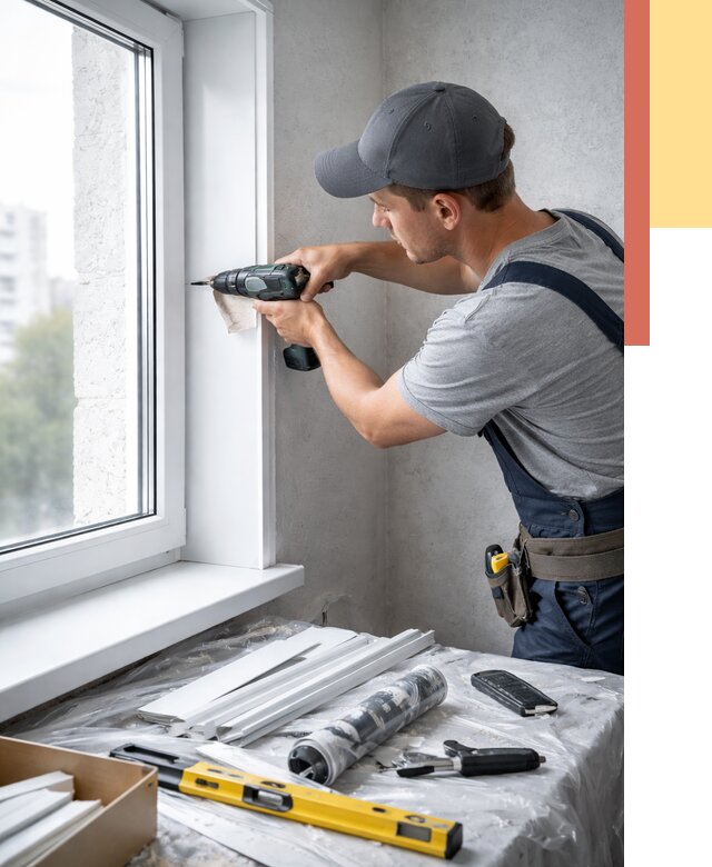 Установка пластиковых откосов в прохладном от 2437 руб. | ОТДЕЛОЧНИК-Прх монтаж, быстро и недорого