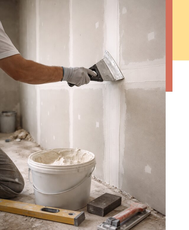 Шпаклевка перегородок из гипсокартона в прохладном от 2708 руб. — услуги ОТДЕЛОЧНИК-Прх