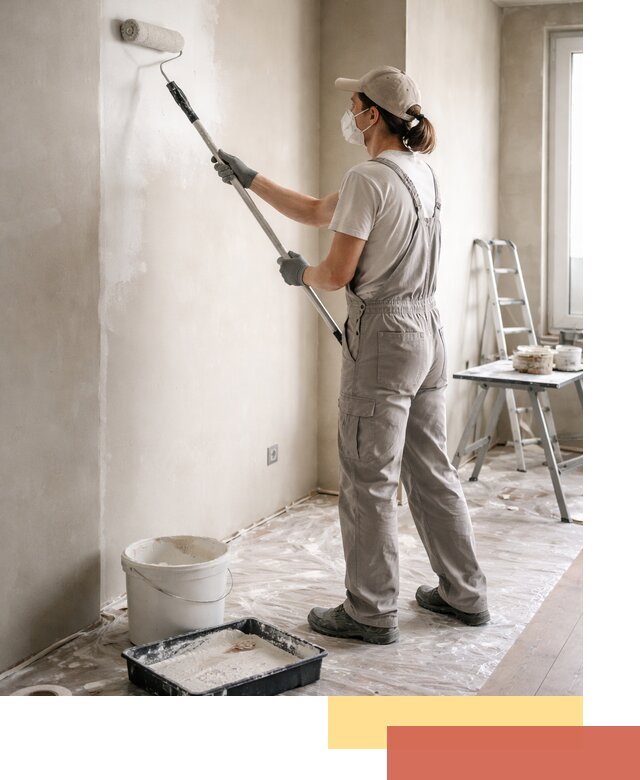 Покраска перегородок из гипсокартона в прохладном качественно и недорого