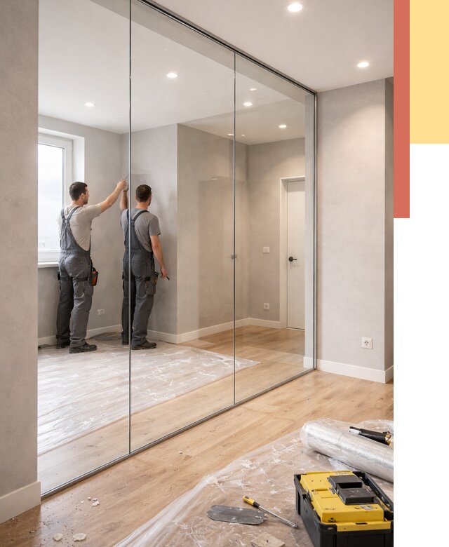 Безрамные стеклянные перегородки в прохладном — монтаж от 10291 руб. | ОТДЕЛОЧНИК-Прх