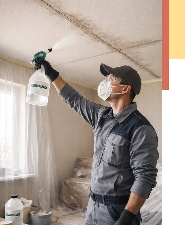 Антисептическая обработка потолка в прохладном от 2708 руб. | ОТДЕЛОЧНИК-Прх