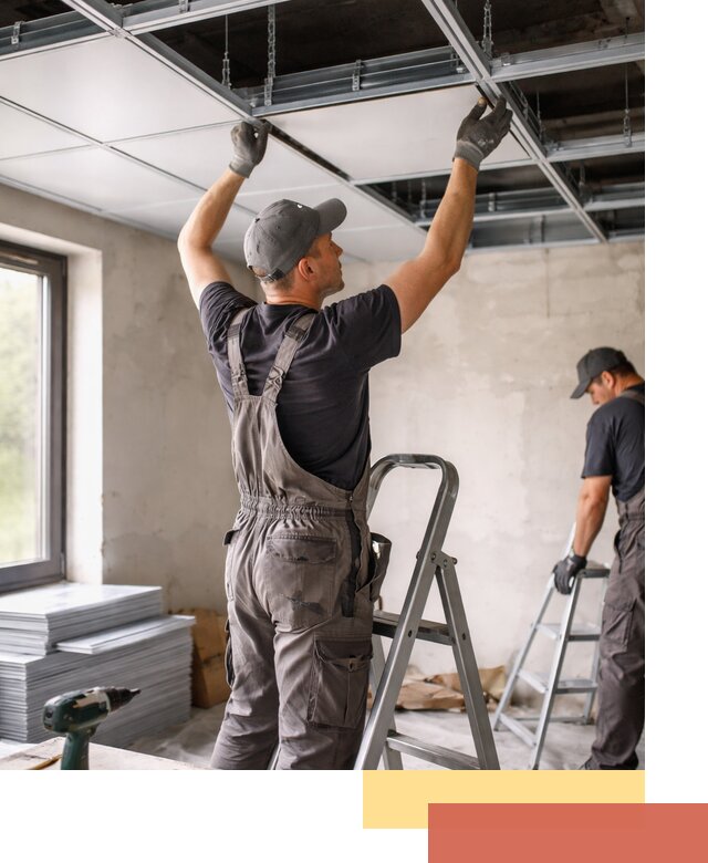 Монтаж кассетного потолка в прохладном качественно и быстро