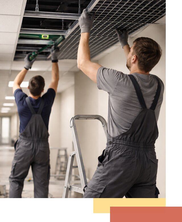 Монтаж потолка Грильято в прохладном: установка под ключ качественно