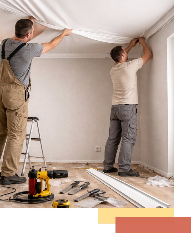 Монтаж ПВХ натяжного потолка в прохладном качественно и быстро