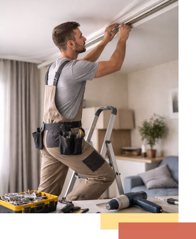 Ремонт натяжных потолков в прохладном — качественно и оперативно