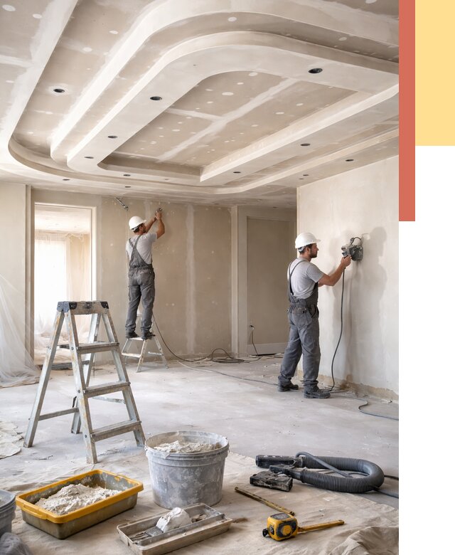 Многоуровневый потолок из гипсокартона в прохладном от 812 руб. под ключ | ОТДЕЛОЧНИК-Прх