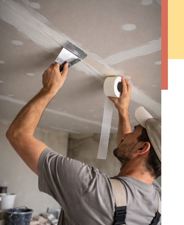 Обработка швов потолка ГКЛ в прохладном от 8125 руб. под ключ | ОТДЕЛОЧНИК-Прх