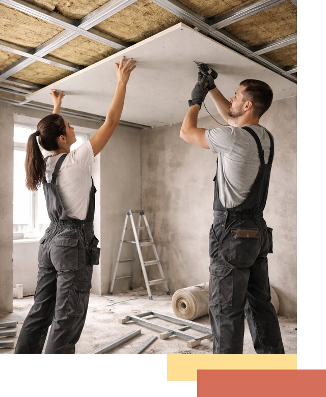 Звукоизоляция потолка из ГКЛ в прохладном профессионально и надежно