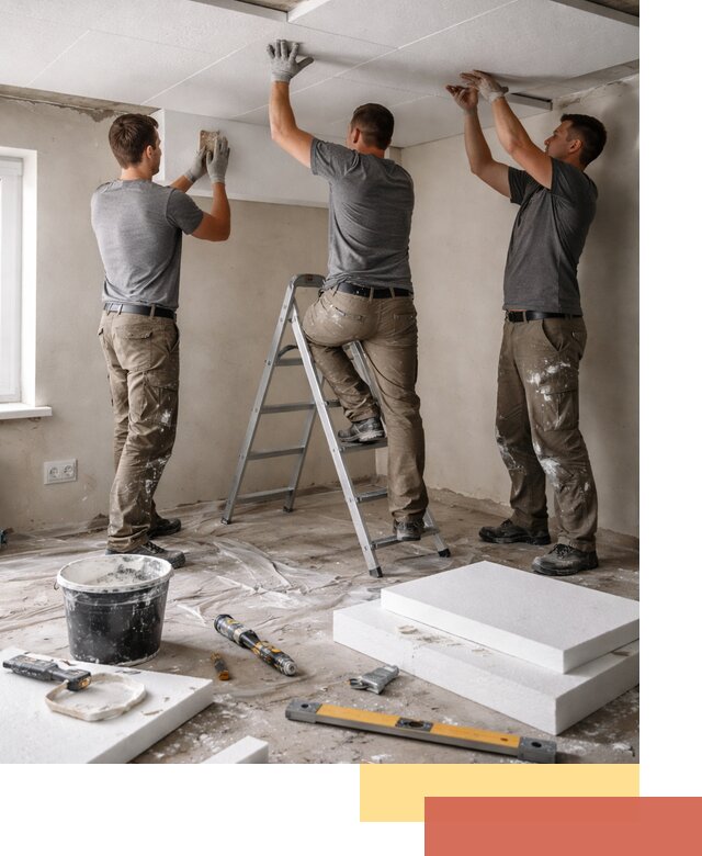 Утепление потолка пенопластом в прохладном быстро и качественно